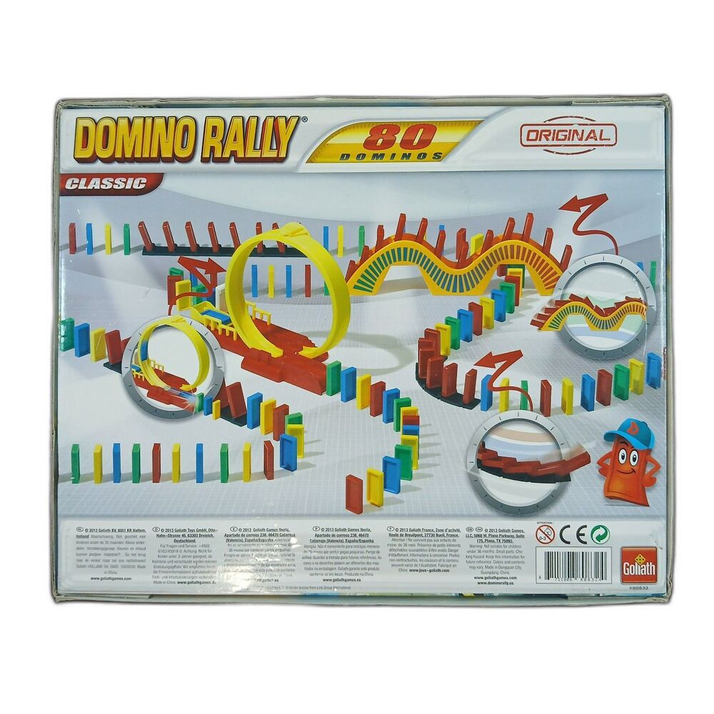 Goliath Domino Rally Classic Original 80 Dominos EUC Game - Picture 2 of 5